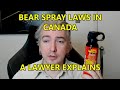 Is Bear Spray Legal In Canada? - A Firearms/Weapons Lawyer Explains