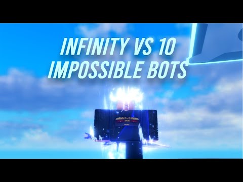 Can Infinity Defeat 10 Impossible Bots in Blade Ball Training?! 【Roblox ...