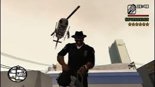 GTA San Andreas - Minigun Rampage   Six Star Wanted Level Escaped