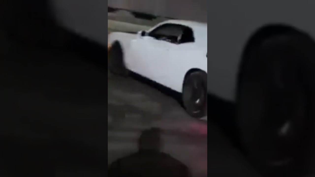 Hellcat driver hits spectator and cone (must see)