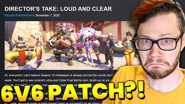 Overwatch 6v6 Is ACTUALLY Getting A Midseason Patch!?