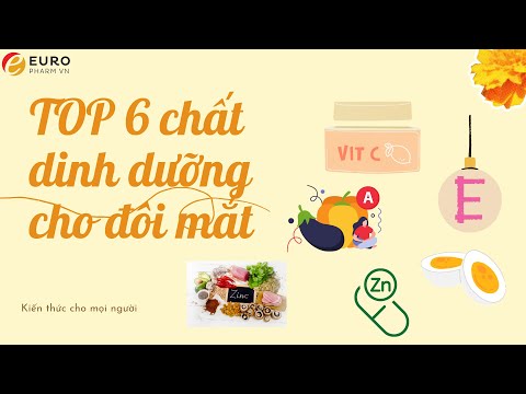 #6 Những chất dinh dưỡng cần thiết cho đôi mắt khỏe mạnh.