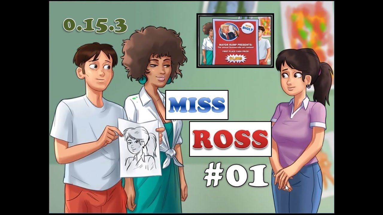 Summertime Saga Miss Ross 0.16.1 Quest of Arts The Teachers Complete walkth...