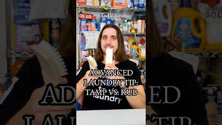 Laundry Tips Tamping Vs. Rubbing