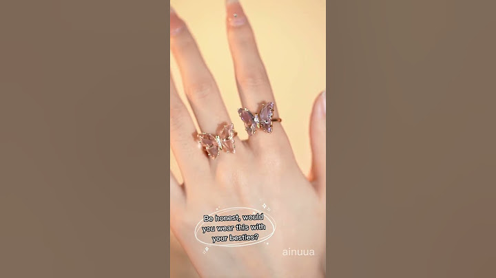Be Honest, Will you wear this ring with your besties? 🦋🦋🦋.. It too cute.