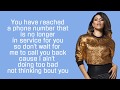 Fifth Harmony ~ Voicemail ~ Lyrics