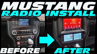FORD MUSTANG S550 BASE RADIO UPGRADE SONY XAVAX5600 -- SCOSCHE DASH KIT 2015 - 2022 INSTALL HOW TO