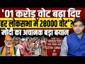 &#39;01 करोड़ वोट बढ़ा दिए हर लोकसभा में 28000 वोट&#39; ? PM Modi का अचानक बडा बयान आया