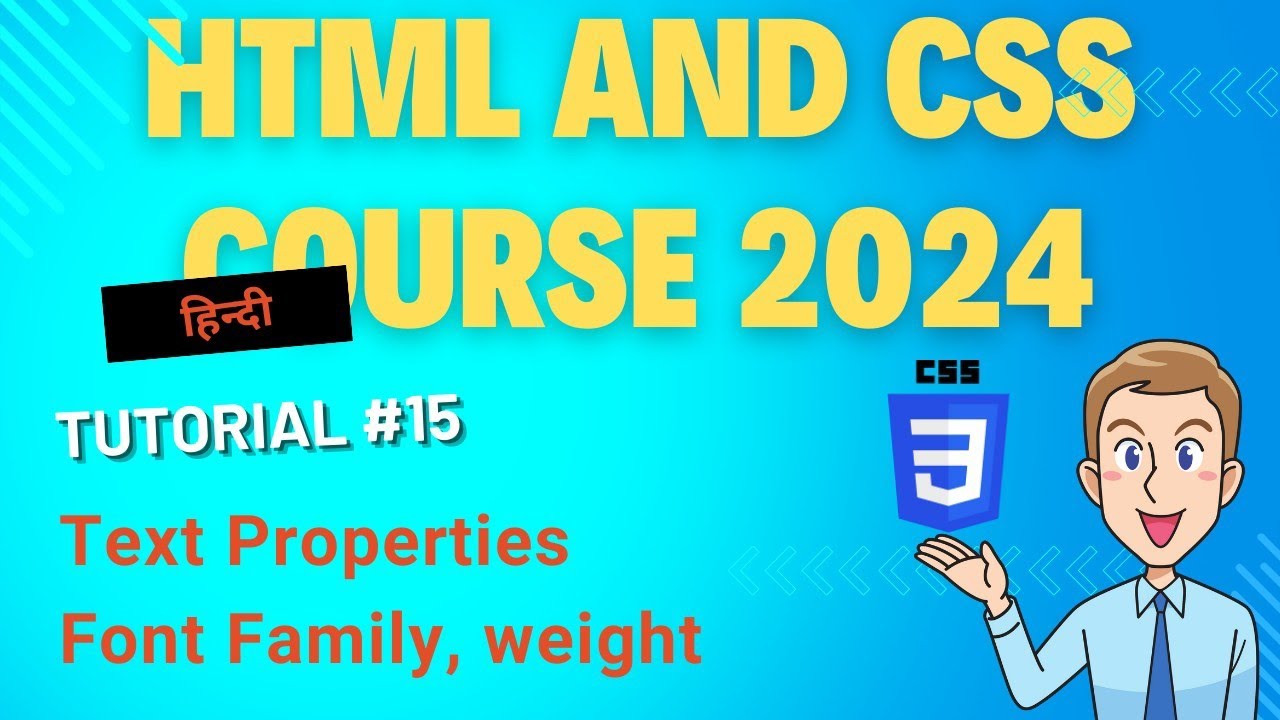 CSS Text Property || CSS Font Family ( HTML and CSS Tutorial #15) - YouTube