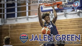 HIGHLIGHTS JALEN GREEN FIBA U19 WORLD CUP - Full Tournament Highlights