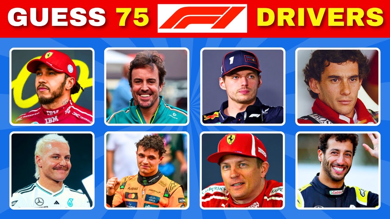 Can You Guess All 75 Formula 1 Drivers? 🏁🏎️  Ultimate F1 Driver Quiz