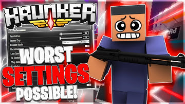 The WORST Settings in Krunker.io (TERRIBLE..)