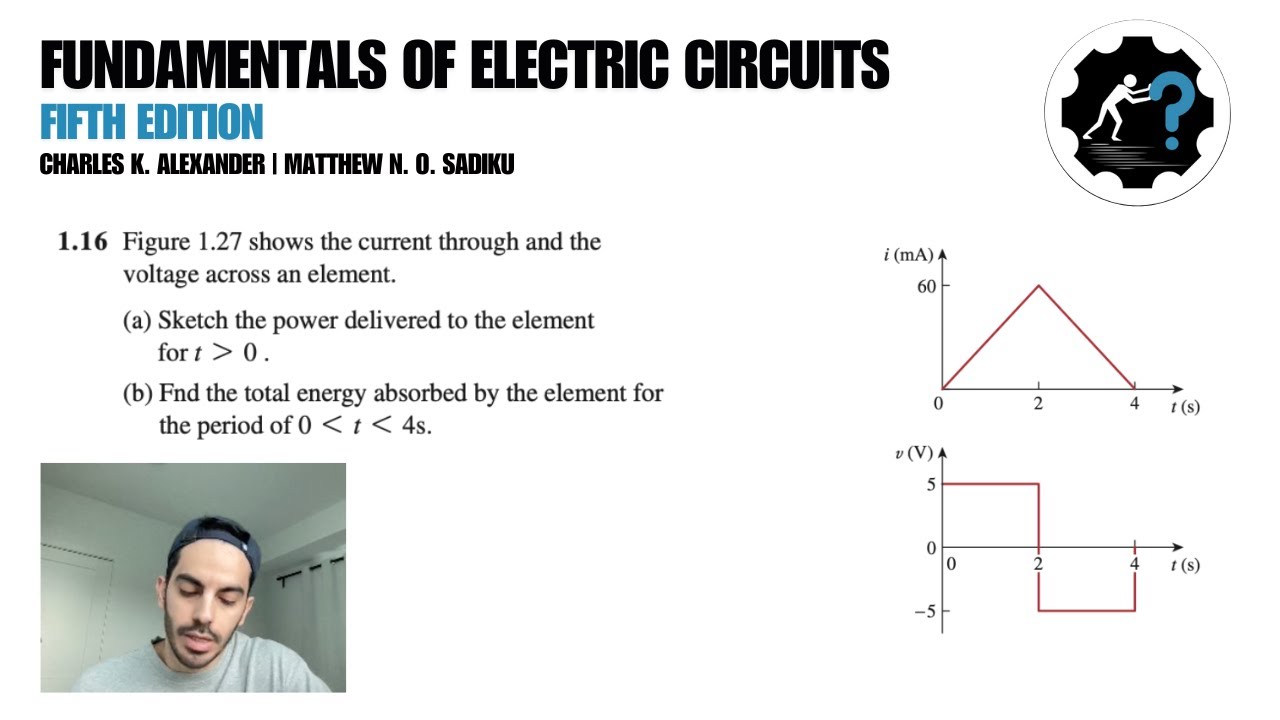 Problem 1.16 | Figure 1.27 shows the current through and the voltage ...