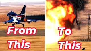 Chinese J-10 Crashes in Airshow while trying to pull tough manuevers| DCS World |