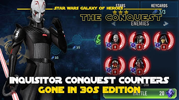 Counter Inquisitors in Conquest with Gone in 30s Data Disk Set | SWGOH