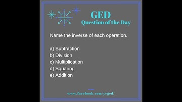 GED® Math Practice: The Basic Ops (0.1, Bgn, # 15-18)