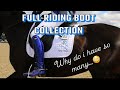 Showing you my full boot collection blue purple red and more 