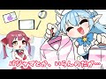 【手描き】ラミィ、マリン船長にパジャマのプレゼントを用意するが、逆に高額商品をねだられる【雪花ラミィ/宝鐘マリン/ホロライブ 切り抜き 手描き】