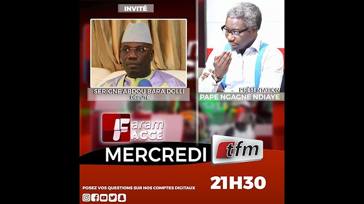 🔴TFM LIVE : Faram Facce - Invité : Cheikh Abdou Bara - Pr : Pape Ngagne Ndiaye - 30 Mars 2022