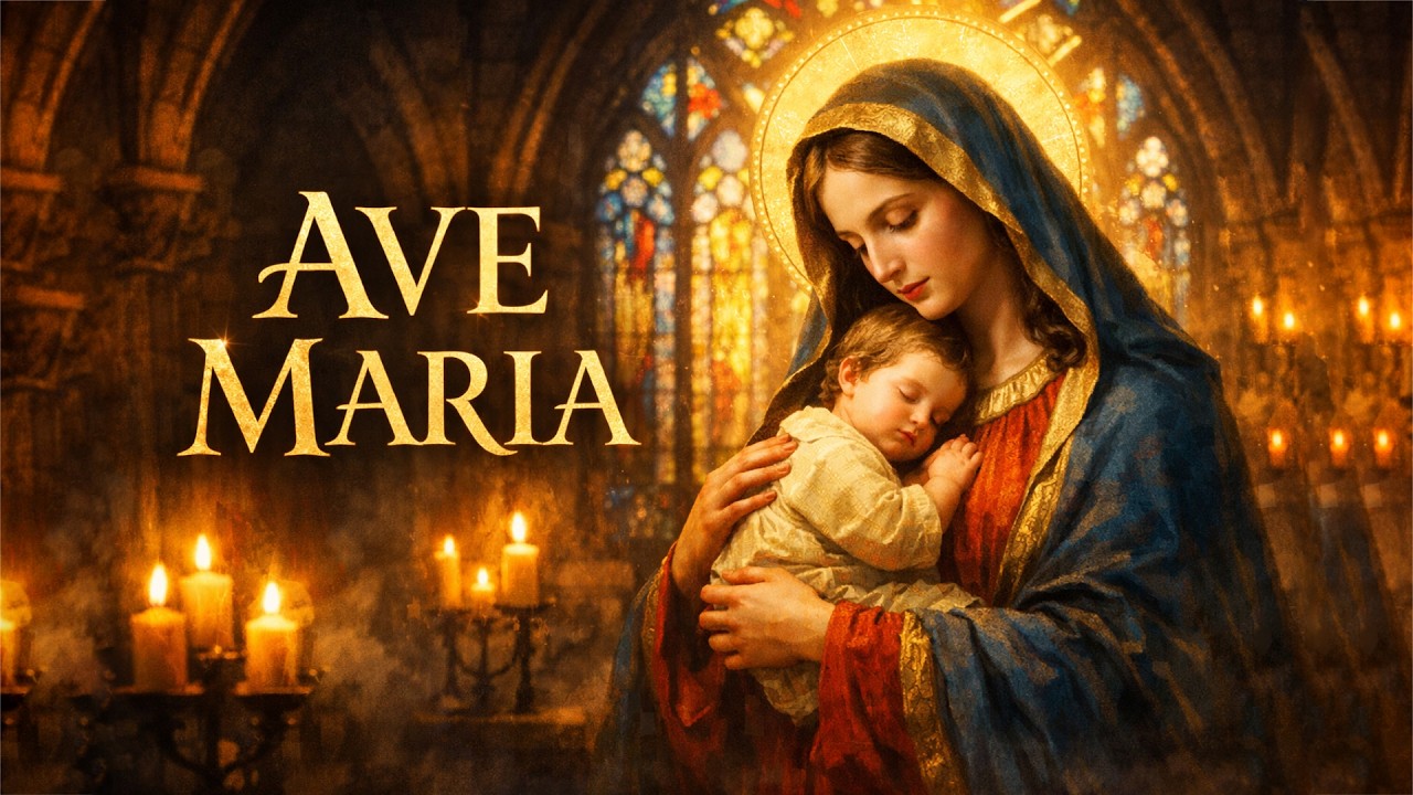 Gregorian Chant for Deep Peace Ave Maria in a Sacred Monastic Chapel