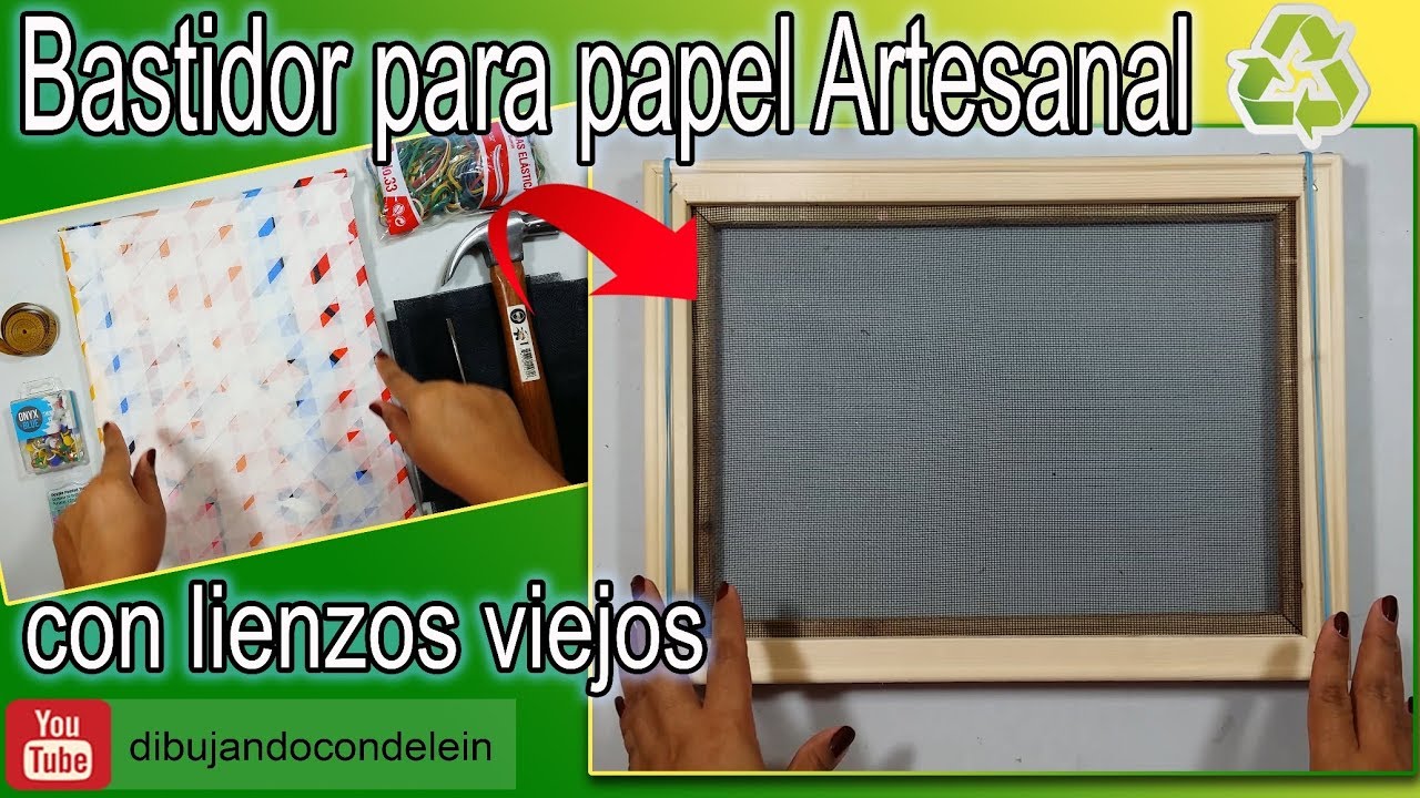 mueble Desarrollar Transitorio Como hacer un bastidor para Papel Reciclado o Papel Artesanal - YouTube