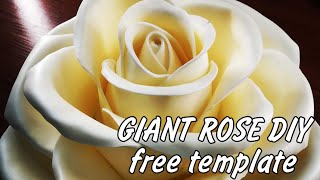 Giant foam flowers tutorial | Foam roses | Foam sheet craft ideas |