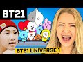 Americans React To BT21 UNIVERSE 1 by BTS