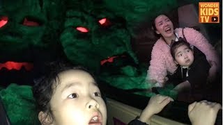 무서워? 겁내지마! 롯데월드 어드벤쳐 무서운 놀이기구 도전 lotte world adventure theme park l kids cafe l 키즈카페 screenshot 2