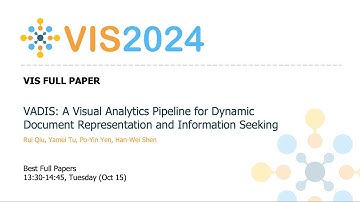 VADIS: A Visual Analytics Pipeline for Dynamic Document Representation and Information Seeking - Fa