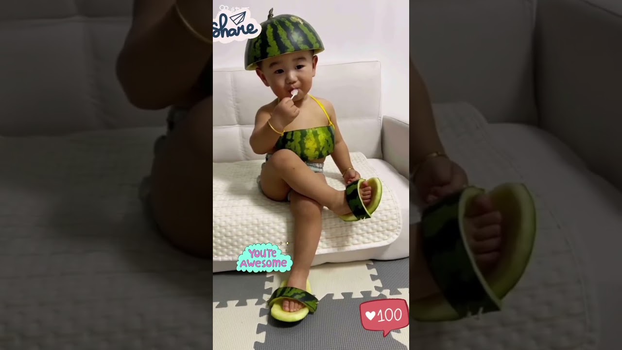 Watermelon 🍉 Fancy dress Boy Amazing Art 