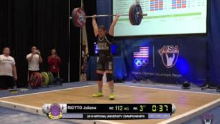 USAW Uni & U25 Nationals Highlights: Juliana Riotto