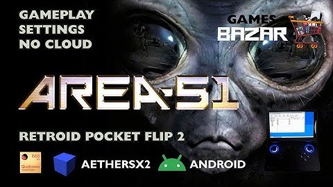 Area 51 android PS2 settings AetherSX2 Retroid pocket flip 2#games #retroidpocket #aethersx2 #area51