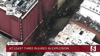 Witnesses report hearing gunshots, warning before vehicle explosion in downtown Nashville