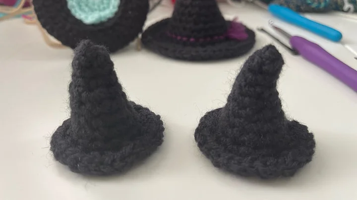 Join me in crafting a tiny witch hat with crochet