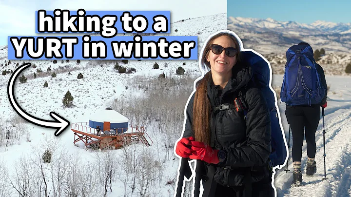 What it's like HIKING to a YURT IN WINTER...
