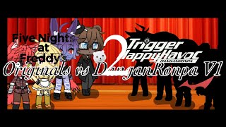 FNAF Originals vs Danganronpa THH ~Original~ // Gacha Life // Singing Battle 2/3