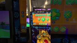 geometry dash arcade machine at Side Quest Arcade in Garland TX