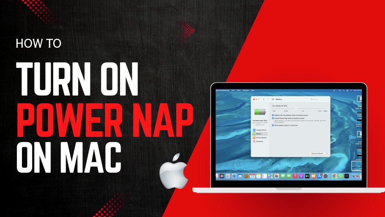 How to Enable Power Nap on Macbook
