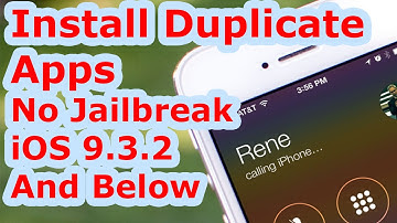 New How To Install Duplicate Apps No Jailbreak On Your iPhone/iPod/iPad On iOS 9.3.2/9.3.1 And Below