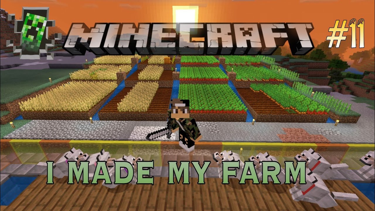 I MADE MY STARTER FOOD RESOURCE (FARM) FOR SURVIVE | MINECRAFT SURVIVAL #11 WITH MY FRIEND