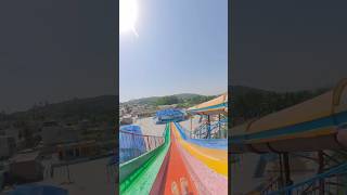 Waterslide parkour free running PoV 🥺#playground #parkour #waterslides #shortslife