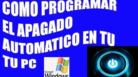 Como Programar el Apagado Automático en mi PC muy Facil