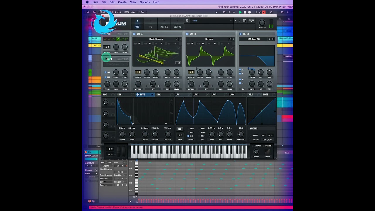 EDX-inspired metallic pluck instrument creation ⬆️ 