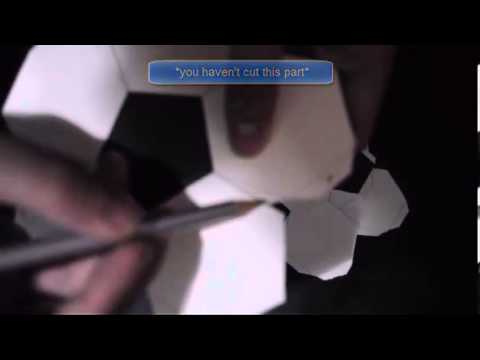Geometry Polyhedral Truncated Icosahedron (Paper football) Tutorial
