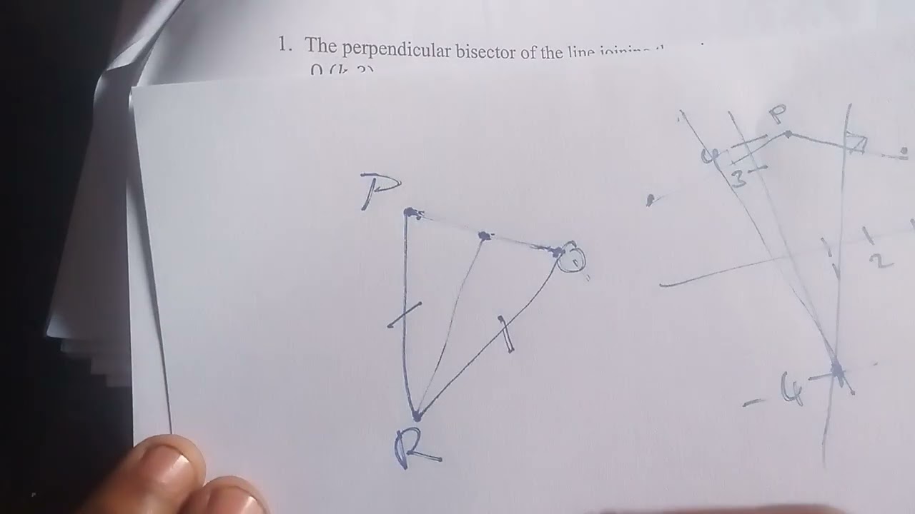 2024 GCE ADMA P1 Q 1 (Coordinate Geometry)