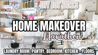 HOME MAKEOVER MARATHON 2023 | NEW YEAR PANTRY ORGANIZATION | DIY HOME PROJECTS | CLEAN AND ORGANIZE