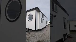 34ft x 10ft Tiny House Shell Tour with standup master loft, walk in shower #tinyhome #tinyhouse