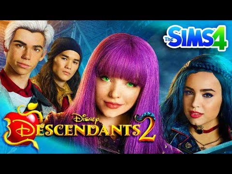 Descendants 2 Sims 4 Create A Sim Disney S Descendants Youtube - mal descendants 2 auradon outfit 2 roblox