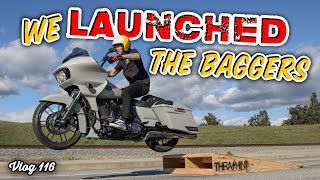 Jumping Our Harley Road Glides! - Vlog 116