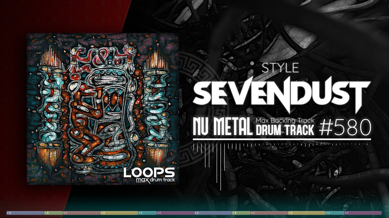 Nu Metal Drum Track / Sevendust Style / 90 bpm